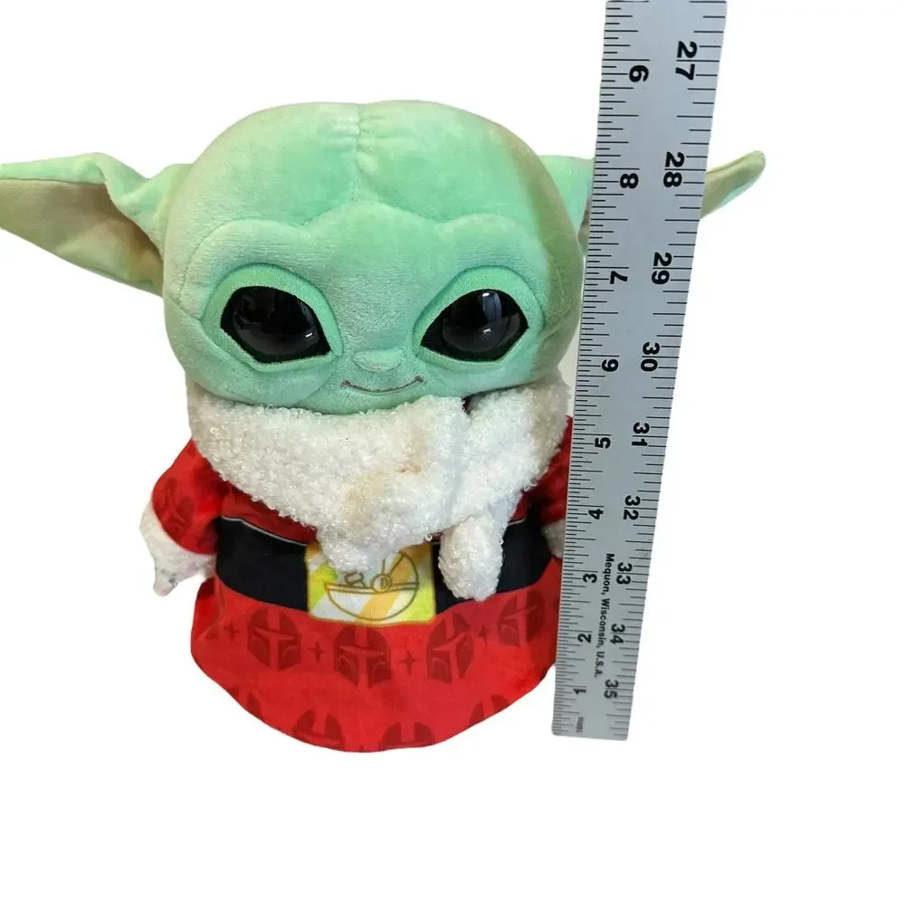 Mattel Star Wars Mandalorian Grogu Holiday Plush Baby Yoda Red Christmas Robe 8